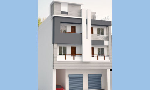 House for Mr.Mohd-Irfan at Triplicane, Chennai.